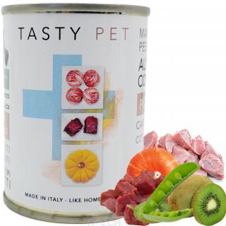 TASTY PET premium konzerva pro kočky vepřové/hovězí ORIGINÁL-masové kuličky 130g