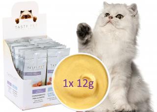 Vitamínová poleva pro kočky s kuřecím masem 12g sáček