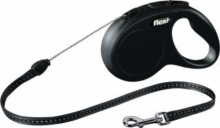 Vodítko Flexi Classic S 5m (max 12kg) lanko černá