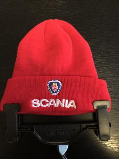 Čepice s logem zimní Scania (Červená)