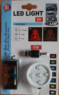 LED podsvícení osvěžovače vzduchu POPPY multi - 7 barev do USB (7 barev)