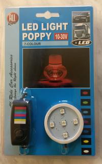 Podsvícení osvěžovače Poppy LED - multi do zapalovače (7 barev)