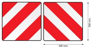Reflexní tabule 500 x 400 mm - nadrozměr (na AL podkladu)