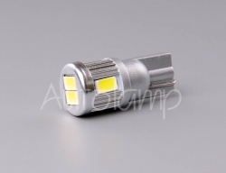 žárovka LED 12V-24V 5W W2,1x9,5d čirá 6xLED 5630