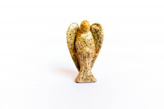 Jaspis obrazkový léčivý anděl - malý 3,5 cm/ velký 5cm velikost: 3,5cm