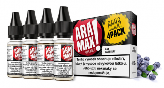 ARAMAX 4Pack Max Blueberry 4x10ml Síla nikotinu: 18mg