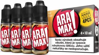 ARAMAX 4Pack Max Peach 4x10ml Síla nikotinu: 12mg