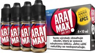 ARAMAX 4Pack USA Tobacco 4x10ml Síla nikotinu: 12mg