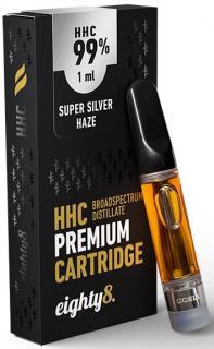 Eighty8 HHC Cartridge, 99% HHC Super Silver Haze 1ml 1ks
