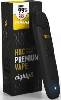 Eighty8 HHC Vaporizační pero, 99% HHC Vape Banana 0,5ml 1ks