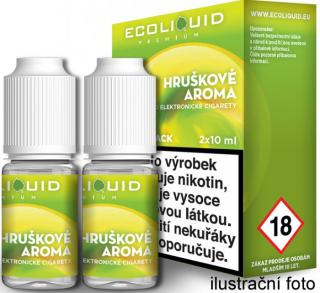 Liquid Ecoliquid Premium 2Pack Pear 2x10ml (Hruška) Síla nikotinu: 18mg