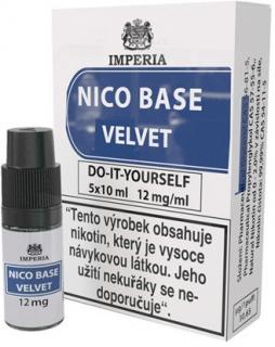Nikotinová báze CZ IMPERIA Velvet 5x10ml PG20-VG80 Síla nikotinu: 12mg