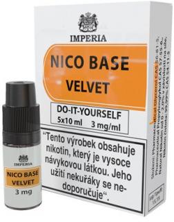 Nikotinová báze CZ IMPERIA Velvet 5x10ml PG20-VG80 Síla nikotinu: 3mg