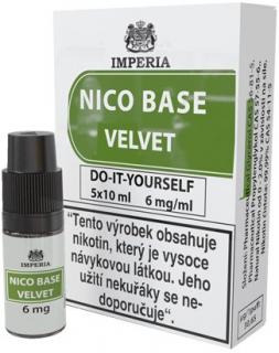 Nikotinová báze CZ IMPERIA Velvet 5x10ml PG20-VG80 Síla nikotinu: 6mg