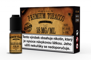 Premium Tobacco nikotinová báze PG50/VG50 5x18mg 10ml