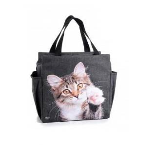 Chladící taška s kočkou a bublinami - design Lisa Parker kočka s tlapkou