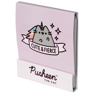 Kapesní pilníky na nehty s kočkou Pusheen fialová