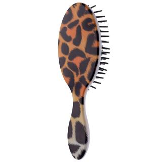 Kartáč na vlasy s velkou kočkou - tygrem - 2 varianty s gepardími skvrnami