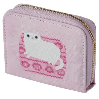 Menší peněženka s kočkou - 2 varianty růžová