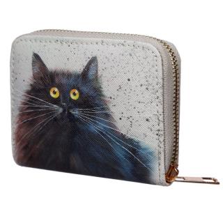 Menší peněženka s kočkou - 2 varianty s černou kočkou