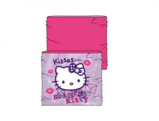 Šála / tunel s kočkou Hello Kitty - dětská růžová