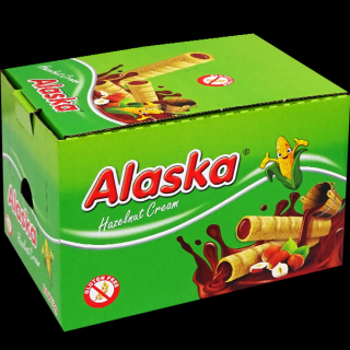 Alaska Kukuřičné trubičky lískooříškové 864g