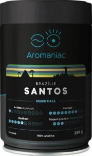 Aromaniac Čerstvě Pražená Káva Brazílie Santos mletá dóza 250 g