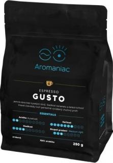 Aromaniac Čerstvě pražená Káva Espresso Gusto zrnková 250g