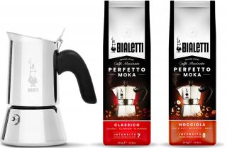 Bialetti Moka New Venus 6 porcí + 2x 250g káva Perfetto Moka