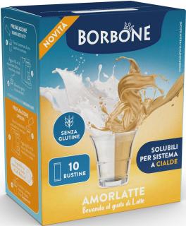 Caffe Borbone AMORLATTE  Rozpustný Mléčný Nápoj 10ks 100g