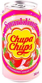 Chupa Chups sparkling strawberry cream 345 ml