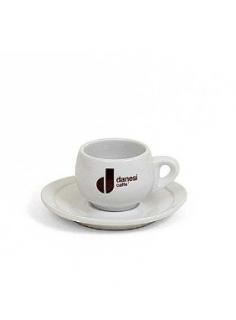 Danesi Caffé bílý porcelánový šálek s podšálkem pro Ristretto 60 ml