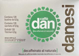 Danesi Caffe Dan Bezkofeinová mletá káva 120x6,5g