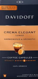 Davidoff Crema Elegant Lungo hliníkové kapsle do Nespresso 10 ks