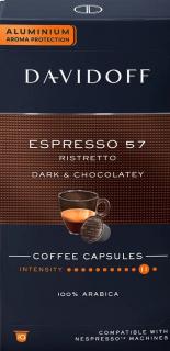 Davidoff Espresso 57 Ristretto hliníkové kapsle do Nespresso 10 ks