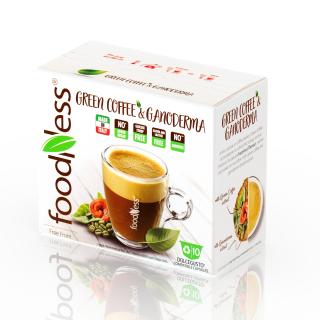 FoodNess Caffe Verde & Ganoderma zelená káva s houbou Reishi do Dolce Gusto 10 kusů kapslí