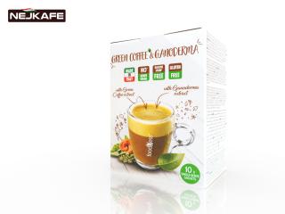 Foodness Rozpustná Zelená Káva s ganodermou 10 ks 200g