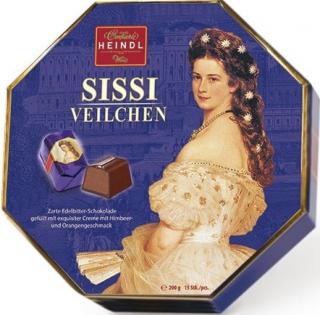 Heindl Sissi Veilchen fialky bonboniéra 200 g