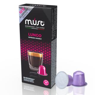 Hliníkové kapsle Must Lungo do Nespresso® 10 kusů