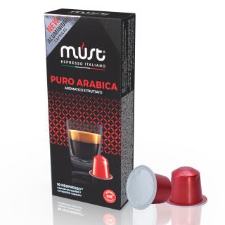 Hliníkové kapsle Must Puro Arabica do Nespresso® 10 kusů