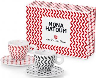 Illy Mona Hatoum porcelánové cappuccino šálky s podšálky 2 x 160 ml