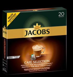 JACOBS Cafe Selection 20  hliníkových kapslí kompatibilních s kávovary Nespresso®
