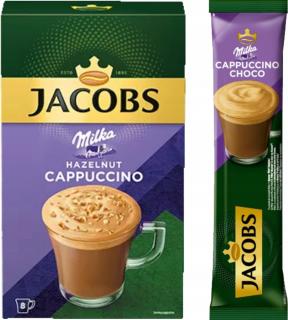 Jacobs Cappuccino Milka Lískový ořech 8 x 16,5g