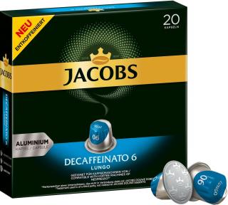 Jacobs Decaffeinato 6 Lungo bezkofeinové kapsle do Nespresso® 20 ks