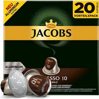 Jacobs Espresso 10 Intenso 20 hliníkových kapslí kompatibilních s kávovary Nespresso®