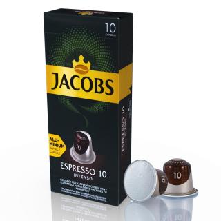 JACOBS Espresso Intenso Intenzita 10 - 10 hliníkových kapslí kompatibilních s kávovary Nespresso®*