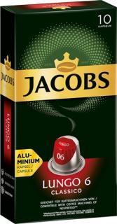 JACOBS Espresso Lungo 6 do Nespresso 10 kusů hliníkových kapslí