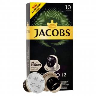 JACOBS Espresso Ristretto Intenzita 12 - 10 hliníkových kapslí kompatibilních s kávovary Nespresso®*