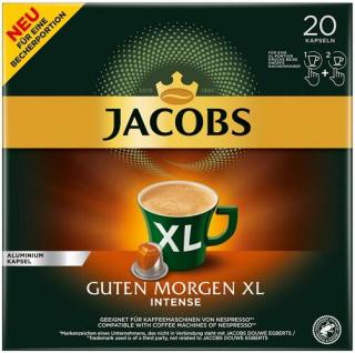 JACOBS Guten Morgen Intense XL 20 hliníkových kapslí kompatibilních s kávovary Nespresso®