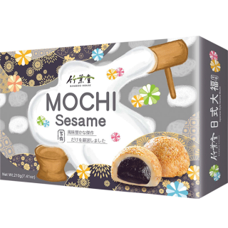 Japonské koláčky Mochi Bamboo House Sezamové 210g